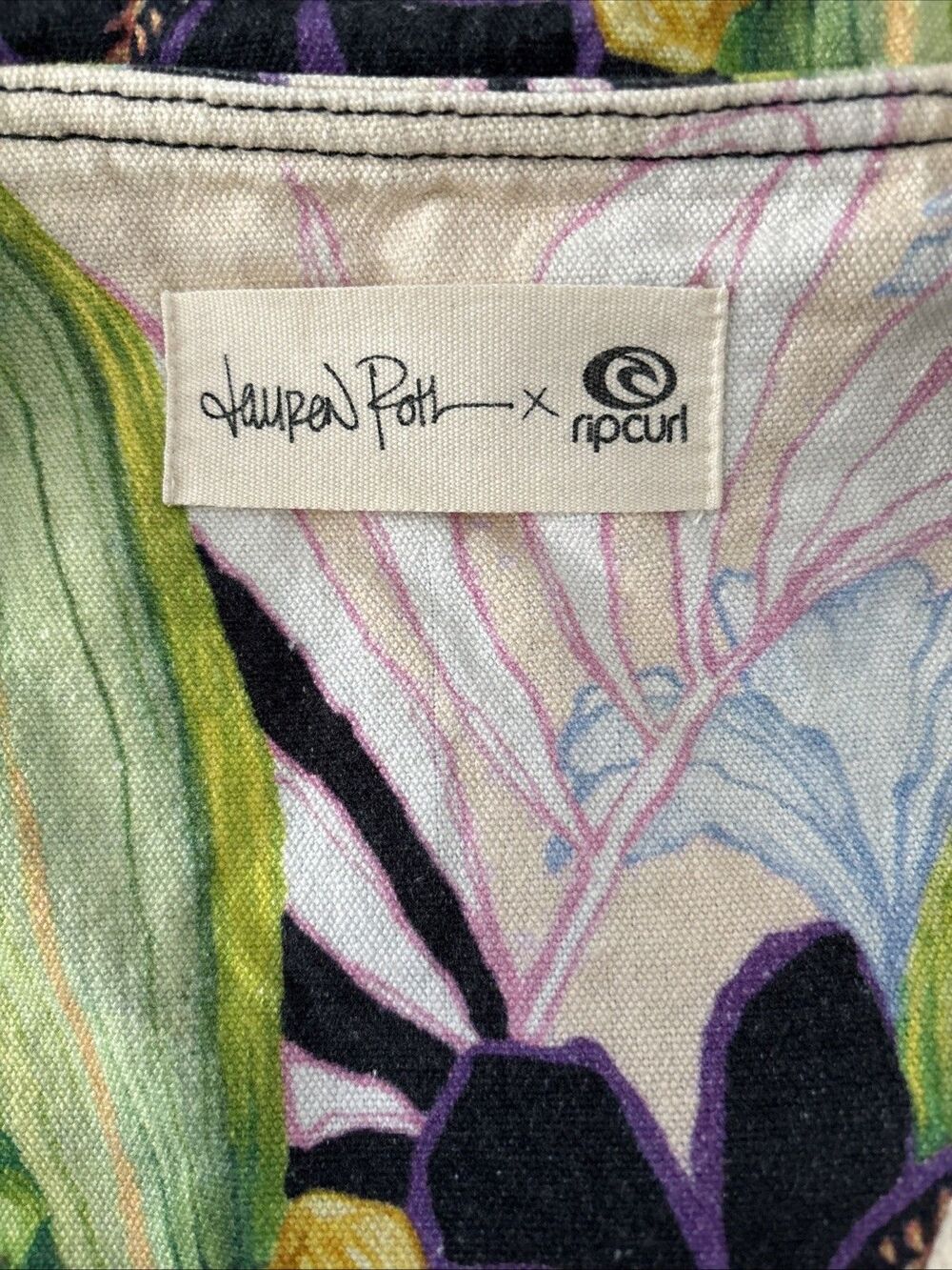 RIP Curl X Lauren Roth Limited Edition Beach Bag Tote Floral Aloha Hawaii Women - Picture 11 of 11